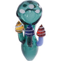4" 3 Color Mushroom Hand Pipe - Green by KushRX - Wholesale