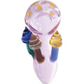 4" 3 Color Mushroom Hand Pipe - Pink by Connection Store - Old HBH Wholesale - Wholesale
