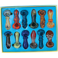12ct. 3.5" Glass Hand Pipe by Connection Store - Old HBH Wholesale - Wholesale