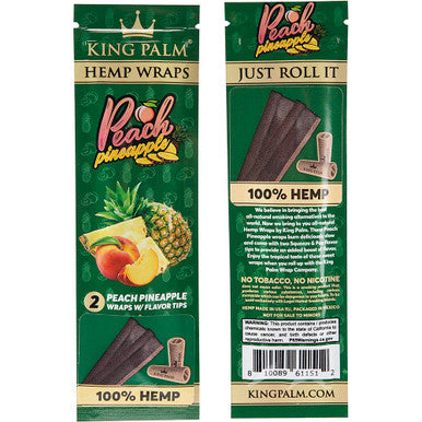 15 Ct. King Palm Wraps - Peach Pineapple - 2pk by King Palm - Wholesale