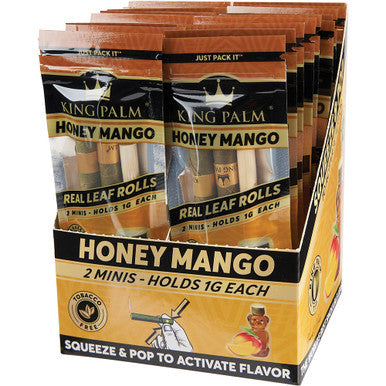 20 Ct. 2pk. King Palm Mini Rolls - Honey Mango by King Palm - Wholesale