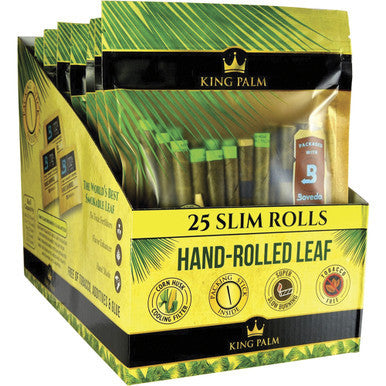 8 Ct. 25pk. King Palm Slim Pre-roll Cone+ Boveda Pack . by King Palm - Wholesale