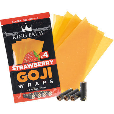 15 Ct. King Palm Goji Berry Wrap - Strawberry - 4pk by King Palm - Wholesale