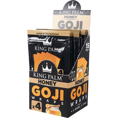 15 Ct. King Palm Goji Berry Wrap - Honey - 4pk by King Palm - Wholesale
