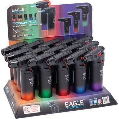 15Ct 4in Plastic Utility Side Torch Ombre Colors by Eagle - Wholesale