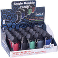20Ct. Angle Double Torch Flame Lighter Plastic by Connection Store - Old HBH Wholesale - Wholesale