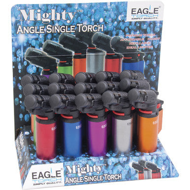 15Ct. Mighty Single Flame Angle Torch Filp Top by Eagle - Wholesale