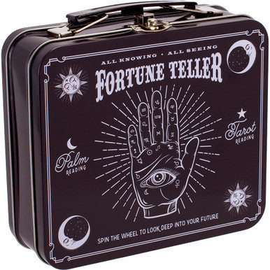 6.5In Large Tin Stash Box - Fortune Teller by Connection Store - Old HBH Wholesale - Wholesale