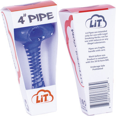 12ct. 4in Hand Pipes - LIT by LIT - Wholesale
