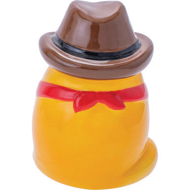 6In Meowdy Cat Cowboy Stash Jar by Fujima - Wholesale