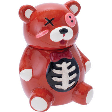 4.5In Zombie Scare Bear Storage Jar by Connection Store - Old HBH Wholesale - Wholesale