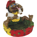 Jamaican Poly Resin Mixed Colour Ashtray by Connection Store - Old HBH Wholesale - Wholesale