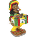 Jamaican Poly Resin Ashtray with reggae colors and 'Grass' design. by Fujima - Wholesale