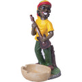 Medium Size Jamaican Man With Guiter Ashtray 9.75" by Honeybee Herb Wholesale - Wholesale