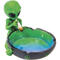 Green Alien Polystone Ashtray by Fujima - Wholesale