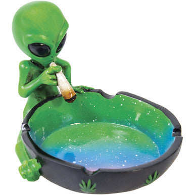 Green Alien Polystone Ashtray by Fujima - Wholesale
