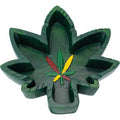 Big 6.5" Leaf Polystone Ashtray by Fujima - Wholesale