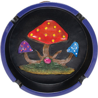 Big 6" Round Mushroom Polystone Ashtray by Connection Store - Old HBH Wholesale - Wholesale