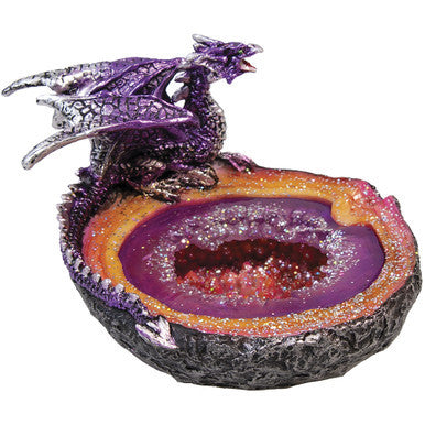 Purple Glitering Dragon Ashtray by Connection Store - Old HBH Wholesale - Wholesale