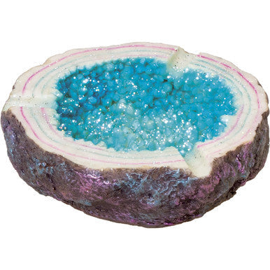 Blue Glitter Poly Stone Ashtray by Connection Store - Old HBH Wholesale - Wholesale