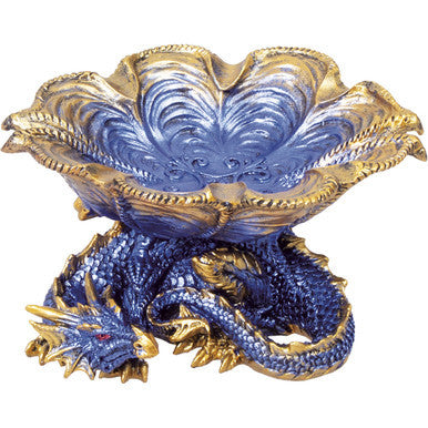 Blue Dragon Poly Stone Ashtray by Fujima - Wholesale