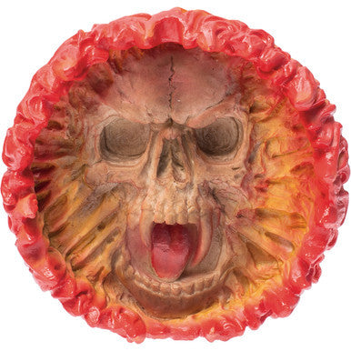 Flaming Skull Polystone Ashtray by Connection Store - Old HBH Wholesale - Wholesale