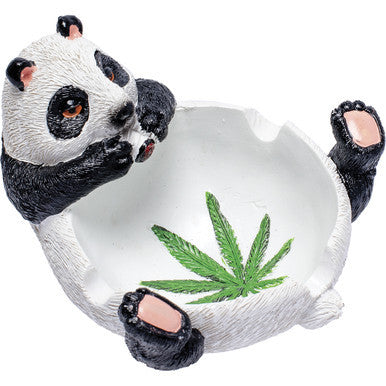 5in Stoned Panda Polystone Ashtray by Connection Store - Old HBH Wholesale - Wholesale