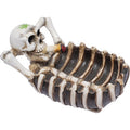 6in Stoned Skeleton Polystone Ashtray by Fujima - Wholesale