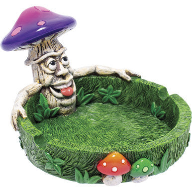 3.5in Stoned Mushroom Polystone Ashtray by Connection Store - Old HBH Wholesale - Wholesale