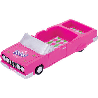 10in Pink Baked Covertible Ashtray by Fujima - Wholesale