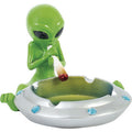 4ct. Smoking Alien Polystone Ashtrays by Connection Store - Old HBH Wholesale - Wholesale