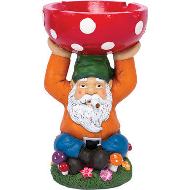 18in Jumbo Gnome Mushroom Ashtray by Fujima - Wholesale