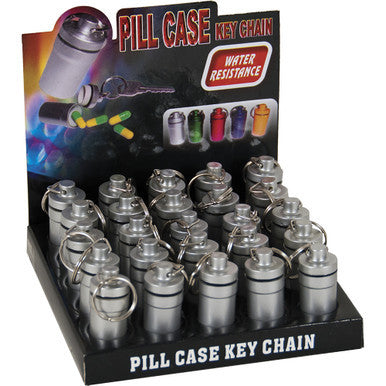 25 Ct. Pill Box/ Key Ring by Green Flower - Wholesale