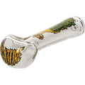 4.5in Clear Goblin Spoon Hand Pipe W/Ash Catcher Mouthpiece by Connection Store - Old HBH Wholesale - Wholesale