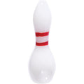 5in White Bowling Pin Glass Hand Pipe by Connection Store - Old HBH Wholesale - Wholesale