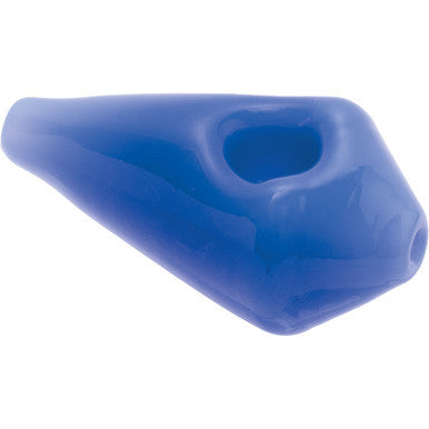 3.3in Blue Diamond Glass Hand Pipe by Green Flower - Wholesale