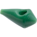 3.3in Jade Green Diamond Glass Hand Pipe by Green Flower - Wholesale