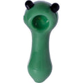 3.3in Green Cute Cat Ears Hand Pipe by Green Flower - Wholesale
