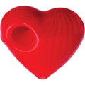 2.5in Red Heart Hand Pipe by Green Flower - Wholesale