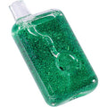 4in Green Liquid Glitter Square Hand Pipe by Connection Store - Old HBH Wholesale - Wholesale
