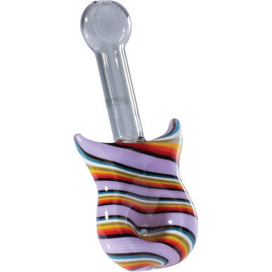 5in Pink Guitar Hand Pipe by Green Flower - Wholesale