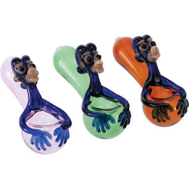 4" Bored Ape Hand Pipe by Connection Store - Old HBH Wholesale - Wholesale