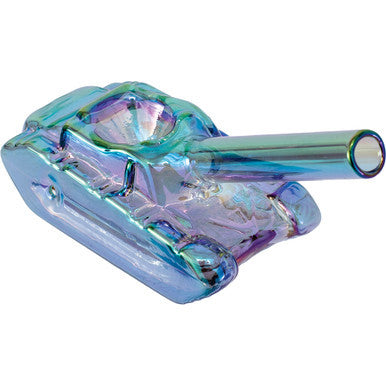 4" War Tank Hand Pipe - Green by Connection Store - Old HBH Wholesale - Wholesale