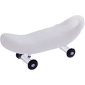 5" Skateboard Hand Pipe - White by Green Flower - Wholesale