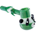 6.5in Green Panda Hand Pipe by Connection Store - Old HBH Wholesale - Wholesale