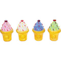 4" Ice Cream Cup Hand Pipe - Multi Color by Connection Store - Old HBH Wholesale - Wholesale