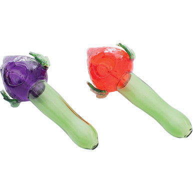 5in Strawberry Glycerin Hand Pipe by Green Flower - Wholesale