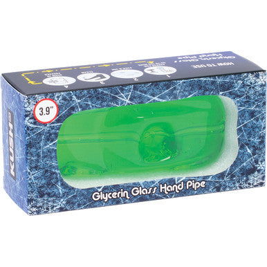 5in Green Glycerin Car Hand Pipe by Connection Store - Old HBH Wholesale - Wholesale