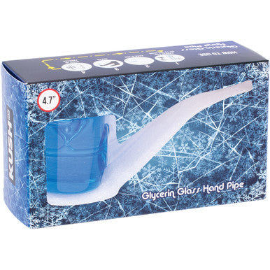 5in Blue Glycerin Sherlock Hand Pipe by Connection Store - Old HBH Wholesale - Wholesale