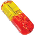 4.2in Sky Orange Glycerin Pill Hand Pipe by Connection Store - Old HBH Wholesale - Wholesale
